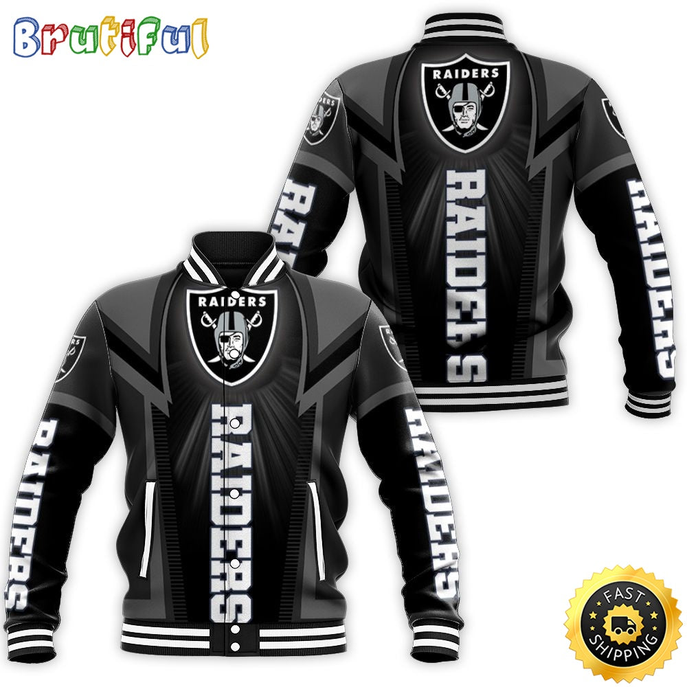 Las Vegas Raiders Baseball Jacket For Fans