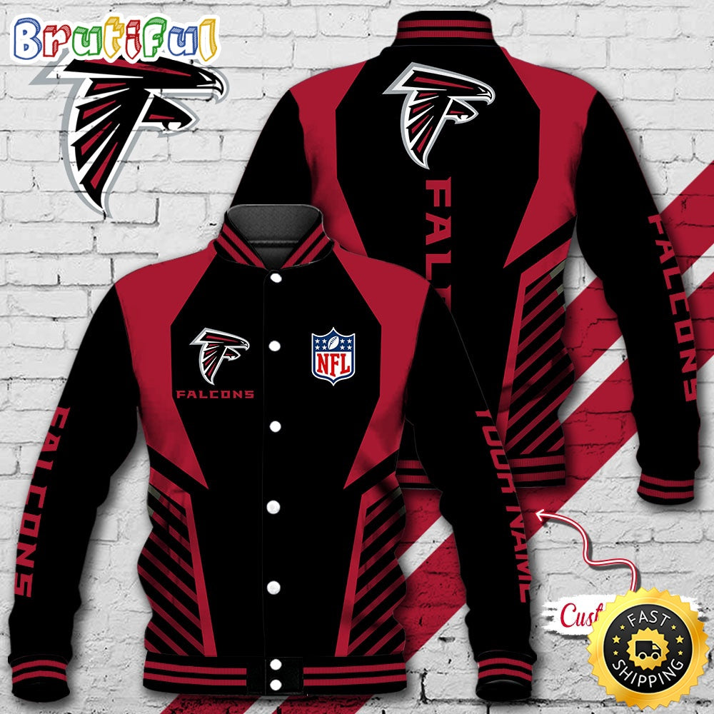 NFL Atlanta Falcons Baseball Jacket Football Sports Jacket