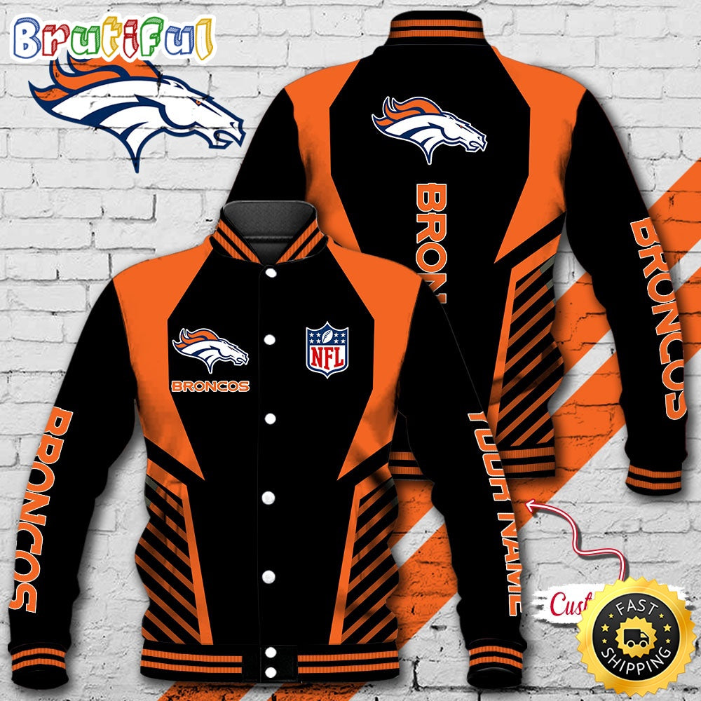 NFL Denver Broncos Baseball Jacket Football Sports Jacket