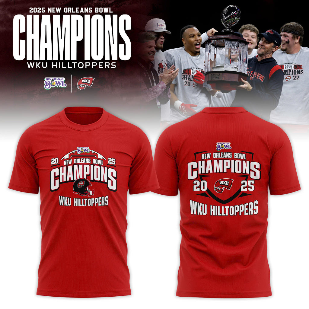 Western Kentucky Hilltoppers 2025 New Orleans Bowl Champions T-shirt