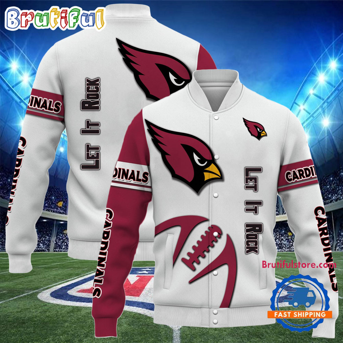Arizona Cardinals 2024 NFL Team Limited Edition New Design Baseball Jacket