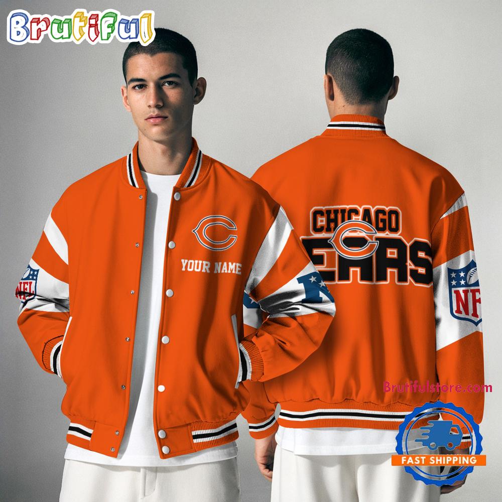 Chicago Bears National Football Conference Unisex Baseball Jacket