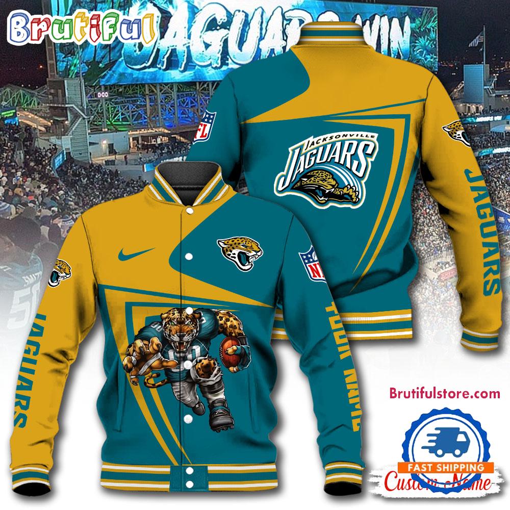 NFL Jacksonville Jaguars Football Mascot Limited New Design Baseball Jacket