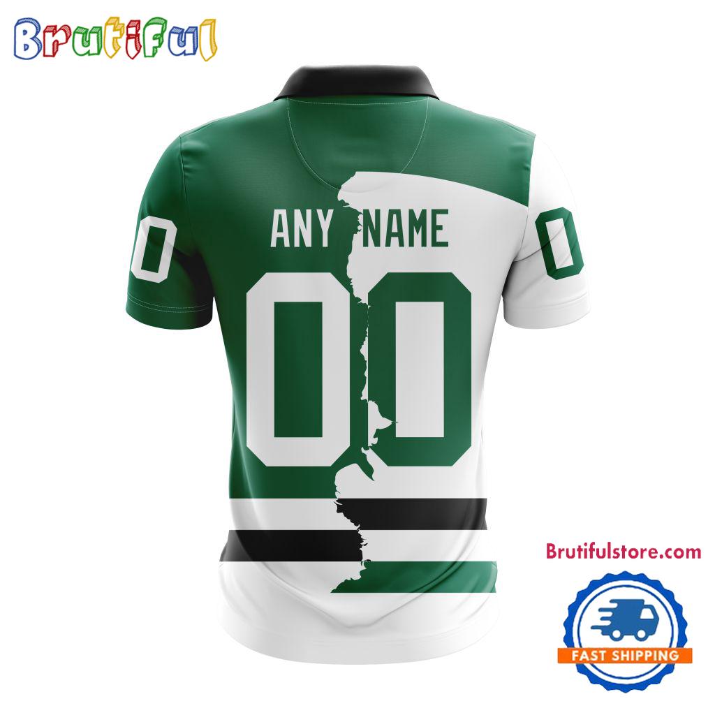 NHL Dallas Stars Personalize Home Mix Away Kits Polo Shirts