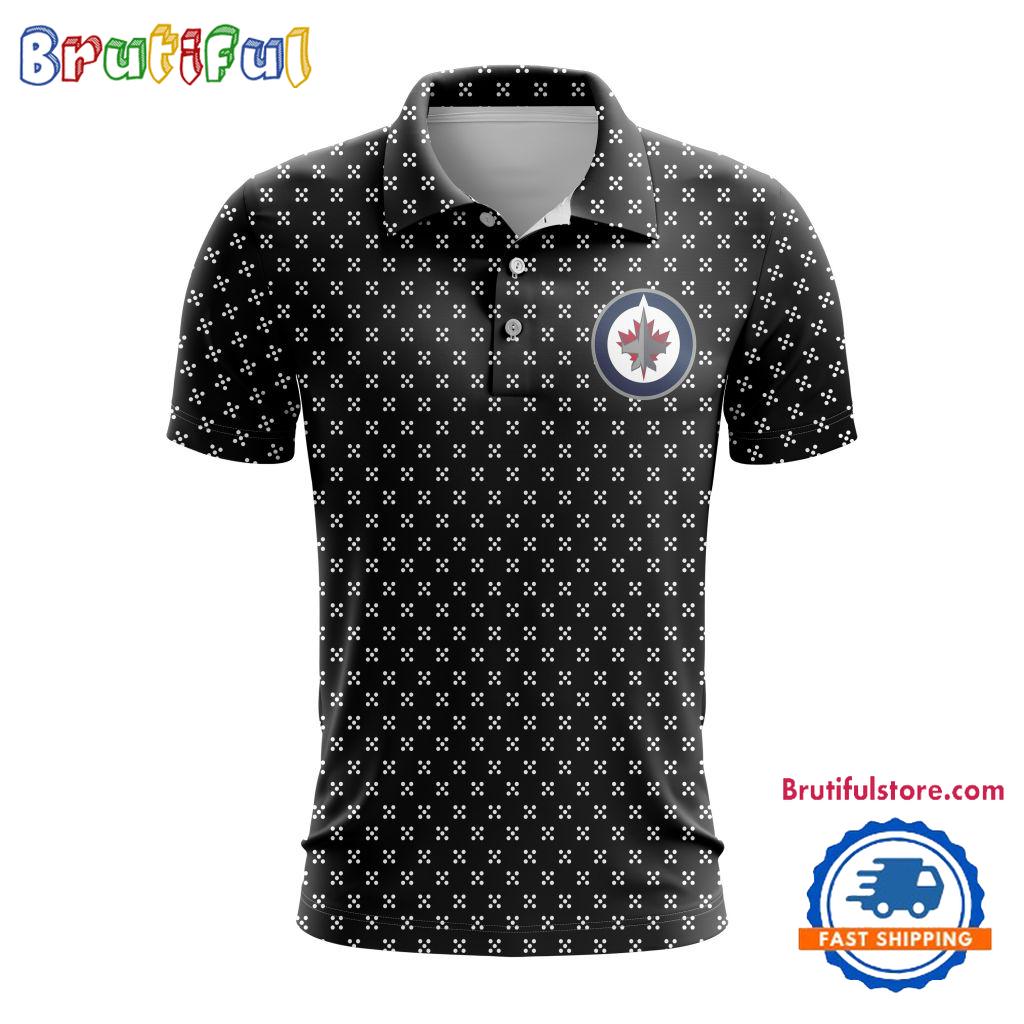 NHL Winnipeg Jets Hockey Team New Design Polo Shirt