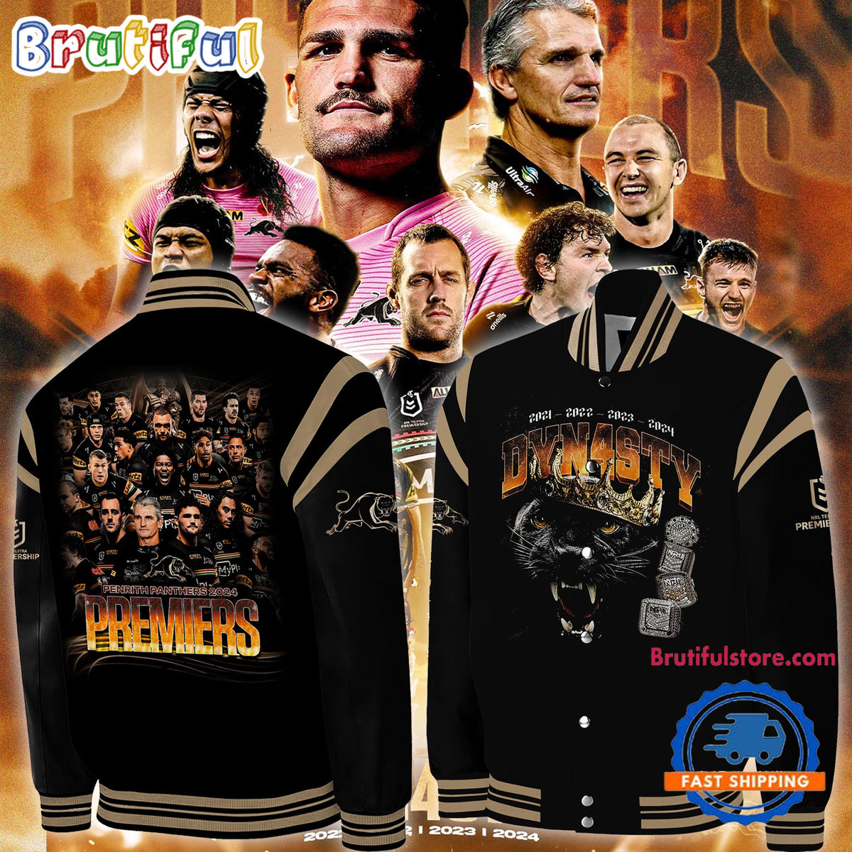 Penrith Panthers 2024 Premiers Champions Final Baseball Jacket