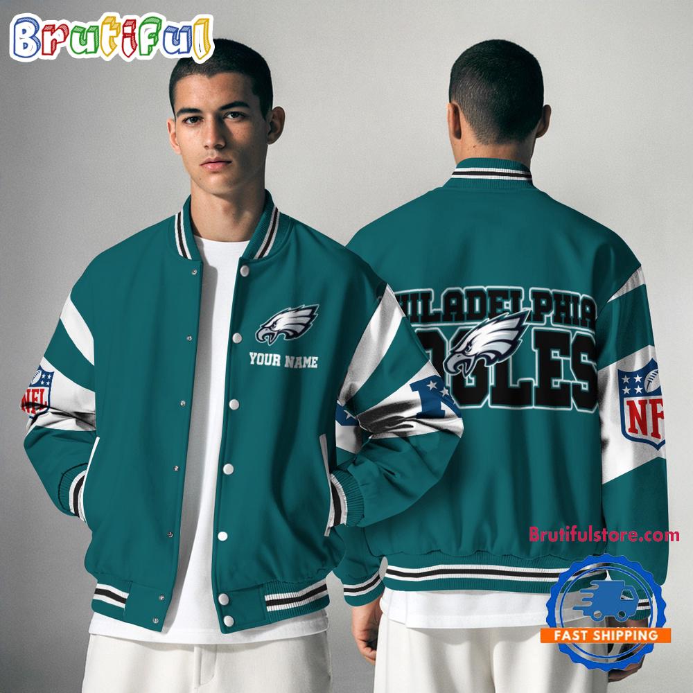 Philadelphia Eagles Patriots National Football Conference Unisex Baseball Jacket